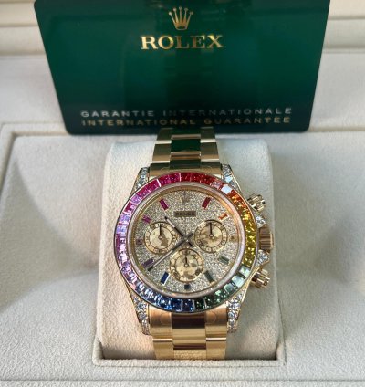 Rolex Daytona Rainbow Pave Dial Off Catalogue