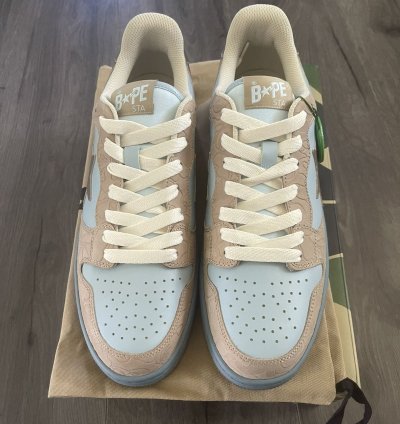 Bape Court Sta Size 10 Sax Light Blue Brand New