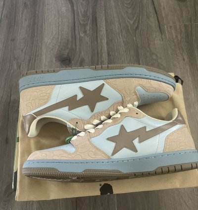 Bape Court Sta Size 10 Sax Light Blue Brand New