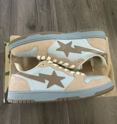 Bape Court Sta Size 10 Sax Light Blue Brand New