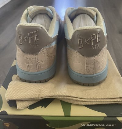 Bape Court Sta Size 10 Sax Light Blue Brand New