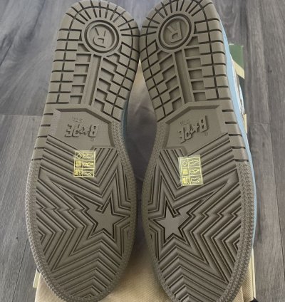Bape Court Sta Size 10 Sax Light Blue Brand New
