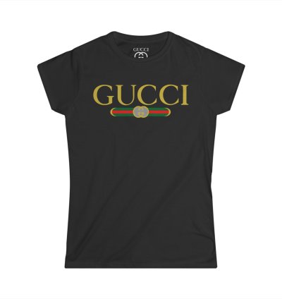 Gucci Gg Logo Women Black T-shirt - Size Usa