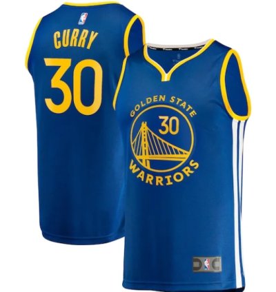 Stephen Curry Golden State Warriors Fast Break Jersey - Icon Edition - Royal