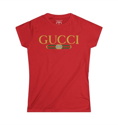 Gucci Gg Logo Women Red T-shirt - Size Usa