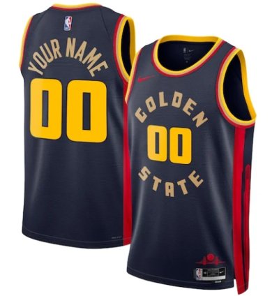 Golden State Warriors Nike Unisex 202425 Custom Swingman Jersey - City Edition - Navy