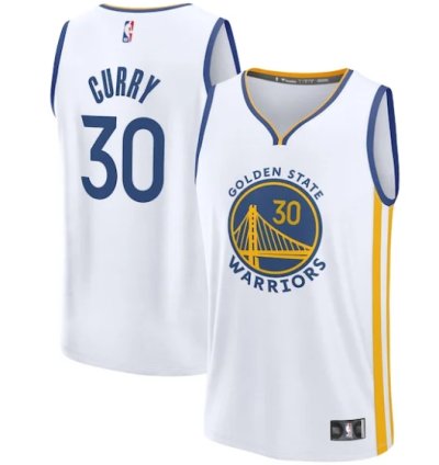Stephen Curry Golden State Warriors Fast Break Jersey - Association Edition - White