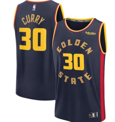 Stephen Curry Golden State Warriors 202425 Fast Break Player Jersey - City Edition - Navy