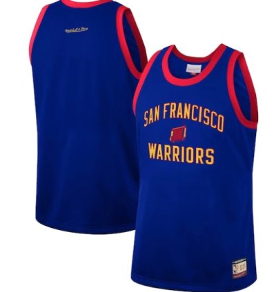 Golden State Warriors Hardwood Classics Team Heritage Fashion Jersey - Royal