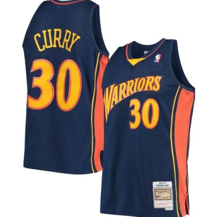 Stephen Curry Golden State Warriors Hardwood Classics Swingman Jersey - Navy