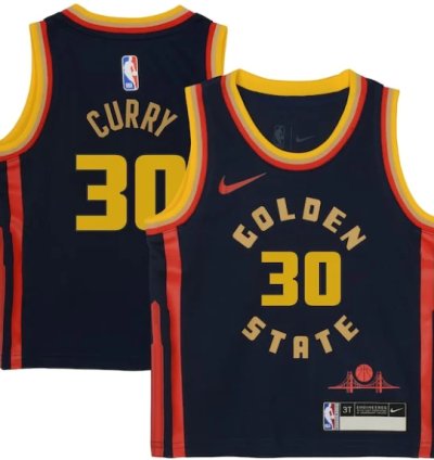 Stephen Curry Golden State Warriors Nike Preschool 202425 Swingman Player Jersey - City Edition - Navy