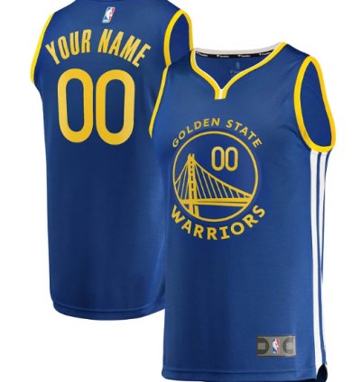 Golden State Warriors Fast Break Custom Jersey - Association Editionroyal