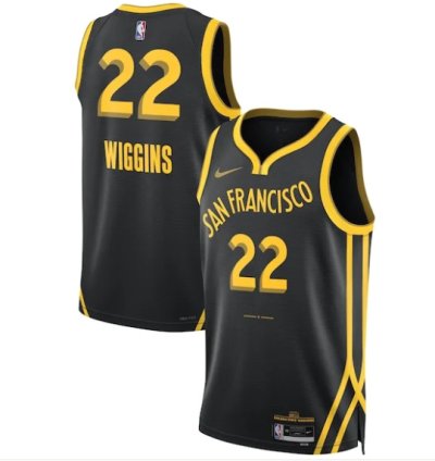 Andrew Wiggins Golden State Warriors Nike Unisex 202324 Swingman Jersey - Black - City Edition