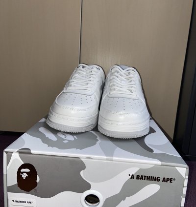 Bape Jjjjound Bapesta White Grey