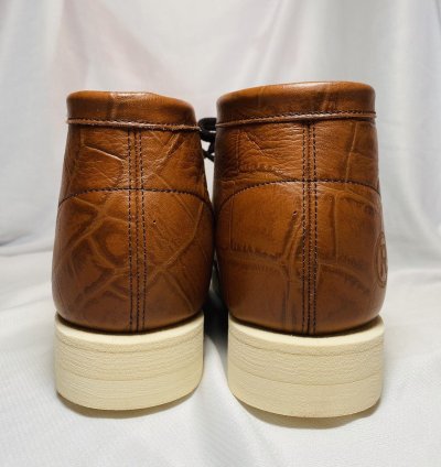 Bape Manhunt Brown Croc Skin 8 Clarks Bapesta Sta