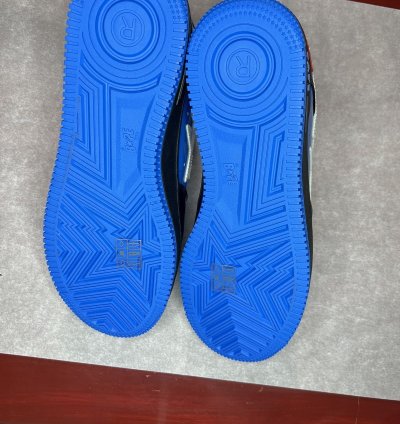 Bape Marvel Comics Venom Blue Black Bapesta