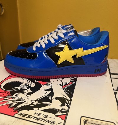 Bape Marvel Cyclops Bapesta
