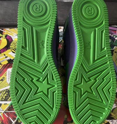 Bape Marvel Hulk Bapesta