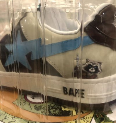 Bape Marvel Rocket Raccoon Bapesta
