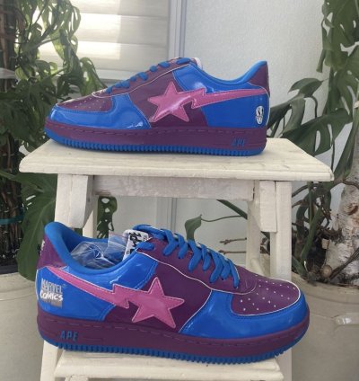 Bape Marvel Silver Surfer Bapesta