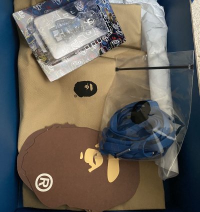 Bape Medicom Toy Bearbrick Blue Camo Bape Sta Low Size 12