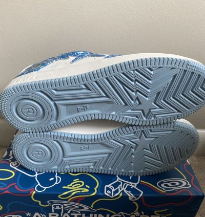Bape Medicom Toy Bearbrick Blue Camo Bape Sta Low Size 12