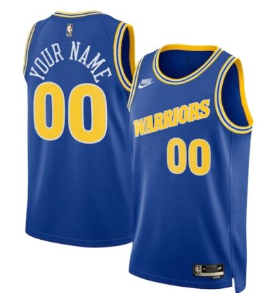 Golden State Warriors Nike Unisex 202223 Custom Swingman Jersey - Classic Edition - Blue