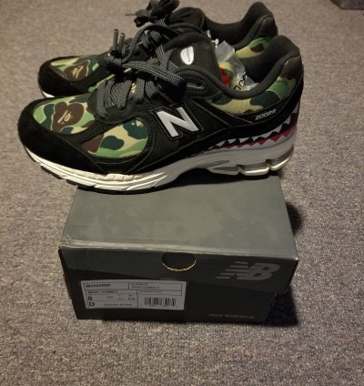 Bape New Balance 2002r Black Camo