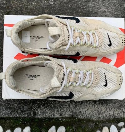 Nike X Stussy Air Zoom Spiridon Cage 2 Fossil