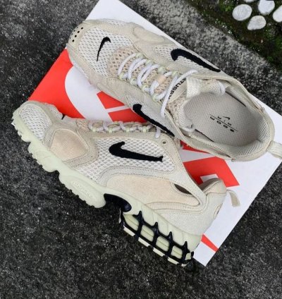 Nike X Stussy Air Zoom Spiridon Cage 2 Fossil