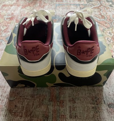 Bape Red Sk8 Sta Sneakers