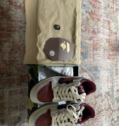 Bape Red Sk8 Sta Sneakers