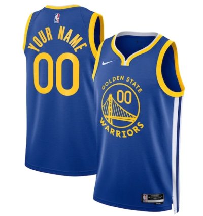 Golden State Warriors Nike Unisex Swingman Custom Jersey Royal - Icon Edition