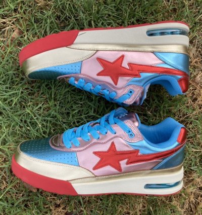 Bape Road Sta Metallic Pink