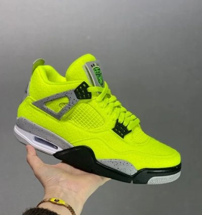 Nike Air Jordan 4 Plush Fluorescent Yellow X Tagz Dv6773-700
