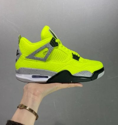 Nike Air Jordan 4 Plush Fluorescent Yellow X Tagz Dv6773-700