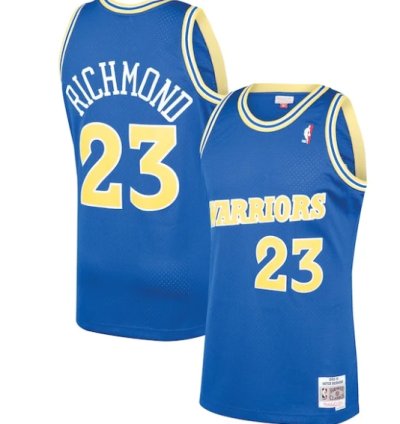 Mitch Richmond Golden State Warriors 199091 Hardwood Classics Swingman Jersey - Royal