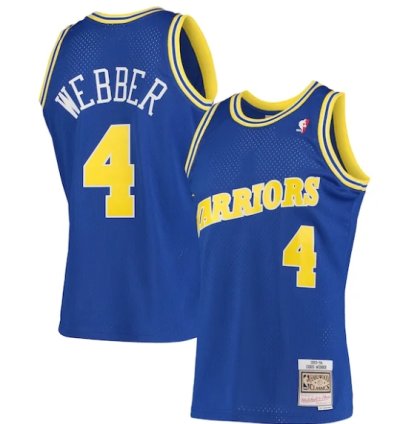 Chris Webber Golden State Warriors 199394 Hardwood Classics Swingman Jersey - Royal