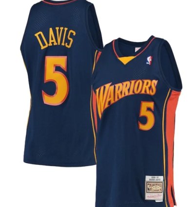 Baron Davis Golden State Warriors 200607 Hardwood Classics Swingman Jersey - Navy