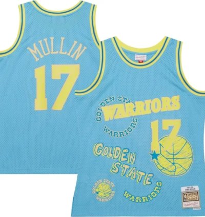 Chris Mullin Golden State Warriors 199394 Swingman Sidewalk Sketch Jersey - Light Blue
