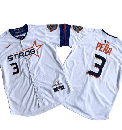 Houston Astros 3 Jeremy Pena White 2025 City Connect Limited Jersey