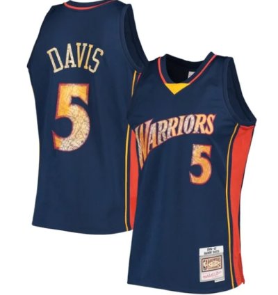 Baron Davis Golden State Warriors 200607 Hardwood Classics Nba 75th Anniversary Diamond Swingman Jersey - Royal
