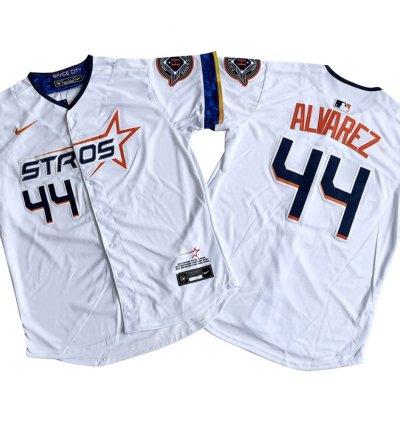 Houston Astros 44 Yordan Álvarez White 2025 City Connect Limited Jersey