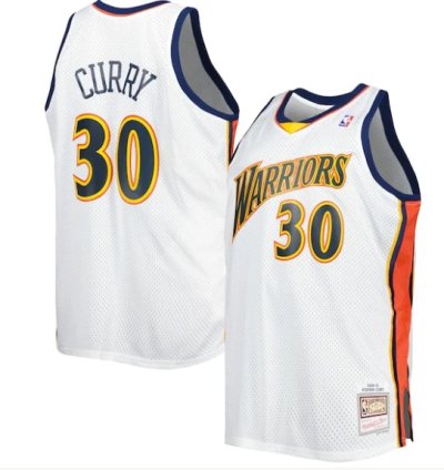 Stephen Curry Golden State Warriors Big Tall Hardwood Classics 200809 Swingman Jersey - White