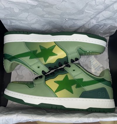 Bape Sk8 Sta 5 Green Size 7