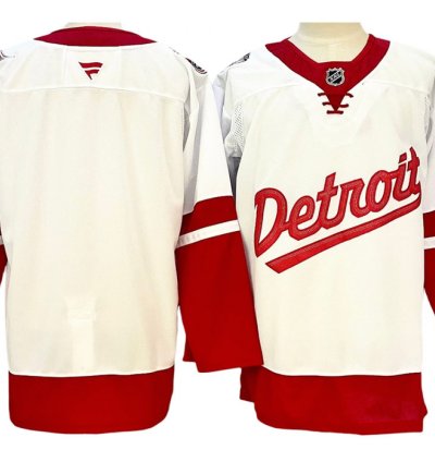 Detroit Red Wings Blank White 2025 Nhl Stadium Series Jersey