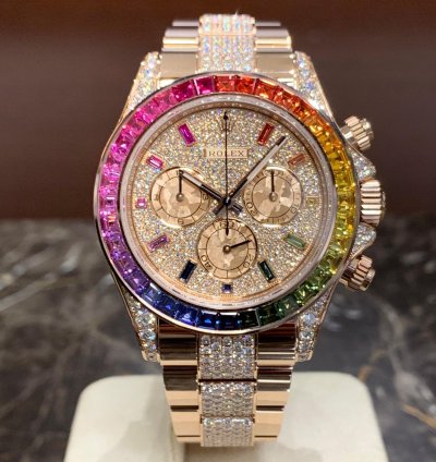 Rolex Daytona Rainbow Pave Factory New Lc Eu Ref 116595rbow