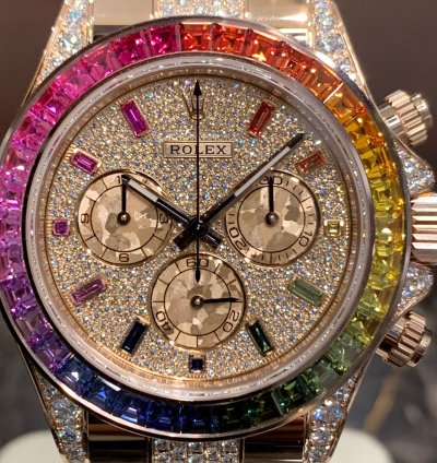 Rolex Daytona Rainbow Pave Factory New Lc Eu Ref 116595rbow