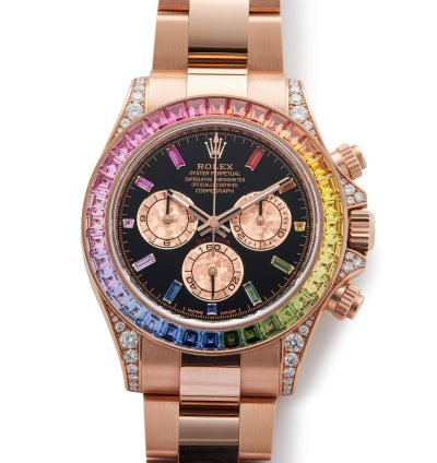 Rolex Daytona Rainbow Rare 18k Rose Gold 116595rbow - Ats-w007976