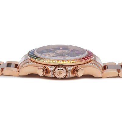 Rolex Daytona Rainbow Rare 18k Rose Gold 116595rbow - Ats-w007976